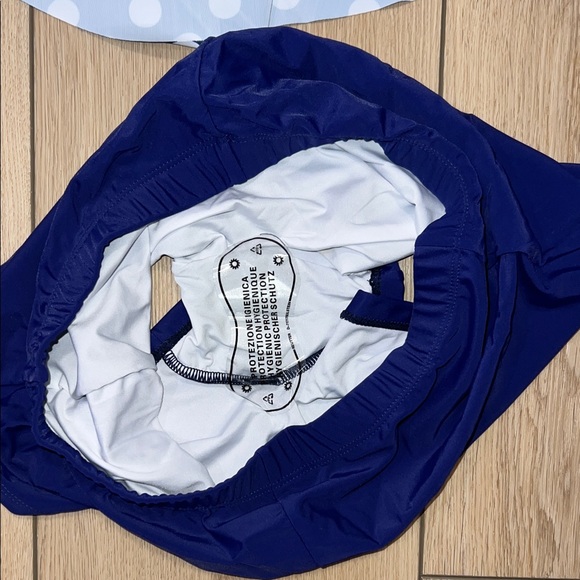 NWT - Navy and White Polka Dot Swim Set - Picture 7 of 11